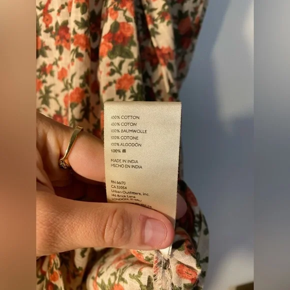 NWOT Free People|| Meant To Be Floral Blouse Top Size Small, Valentines - Picture 13 of 13